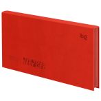 Еженедельник недатированный, 64л., мягкий переплет, кожзам, BG "Waltz.Scarlet red", цветной срез