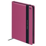 Ежедневник недатированный А5, 136л., 7БЦ, BG "Monochrome. Anemone", розовый, soft touch, с резинкой