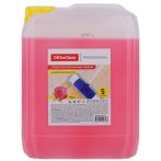Средство для мытья полов и стен OfficeClean Профессиональное "Роза", концентрат, канистра, 5л