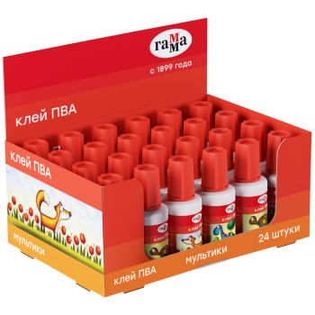 Клей ПВА с кисточкой Гамма 