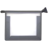 Папка для тетрадей 1 отделение А5 Först, прозрачная/серая, пластик, на молнии