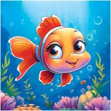 Пазл  16 эл. Maxi ТРИ СОВЫ "Рыбка-клоун"