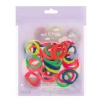 Резинки для волос MESHU, неоновые ассорти, 40шт., диаметр 2,5см, европодвес