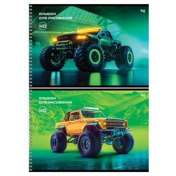 Альбом для рисования 40л., А4, на гребне BG 