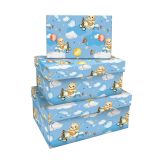 Набор прямоугольных коробок 3в1, MESHU "Мир техники", (19*12*7,5-15*10*5см)