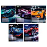 Тетрадь 12л., частая косая линия BG "Зона скорости"