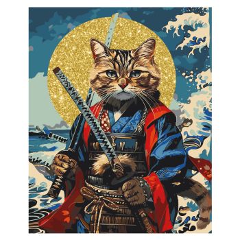 Картина по номерам на холсте с глиттером ТРИ СОВЫ 