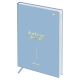 Ежедневник недатированный А5, 136л., 7БЦ, BG "Mindset. Storm", синий, отд. фольгой, soft touch