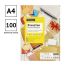 Этикетки самоклеящиеся А4 100л. OfficeSpace, белые, 24 фр. (70*37), 70г/м2