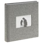 Фотоальбом 200 фото 10*15см, ArtSpace "Gray", бумажные страницы, ткань с окном