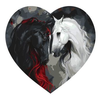 Картина по номерам на фигурном холсте ТРИ СОВЫ 