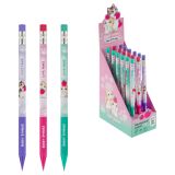 Карандаш механический MESHU "Nice kittens", печать на корпусе, с ластиком, 0,7мм, ассорти