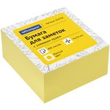 Самоклеящийся блок OfficeSpace, 76*76мм, 400л., желтая пастель