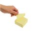 Самоклеящийся блок OfficeSpace, 76*76мм, 400л., желтая пастель