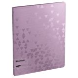 Папка c зажимом Berlingo "Metallic" А4, 17мм, 1000мкм, сиреневый металлик, с внутр. карманом