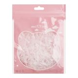 Резинки для волос MESHU, прозрачные, 300шт., диаметр 2см, европодвес