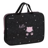 Папка текстильная с ручками 1 отделение, А4 Berlingo "Royal Kitty", 350*265*75мм, текстиль, на молнии