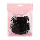 Резинки для волос MESHU, черные, 300шт., диаметр 2см, европодвес