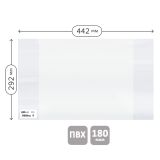 Обложка 292*442 для учебников английского языка Spotlight, А4, контурных карт, атласов, ПВХ 180мкм, ArtSpace, ШК