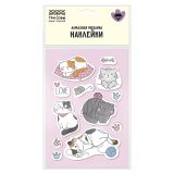 Алмазная мозаика, наклейки ТРИ СОВЫ "Котики", пакет с европодвесом