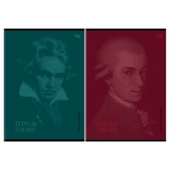 Тетрадь для нот 24л., А4, на скрепке BG 