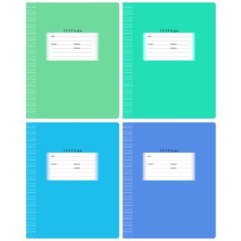 Тетрадь 12л., частая косая линия BG 
