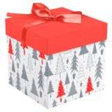 Коробка складная подарочная MESHU "Scandi", (20*20*20см), с лентой