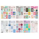 Набор бумажных наклеек MESHU "Bright moment" , 10шт