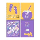 Тетрадь 48л., А5, линия на гребне BG "Лето", тиснение голографической фольгой