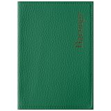 Обложка для паспорта OfficeSpace "Комфорт", экокожа, мятный, тиснение золотом