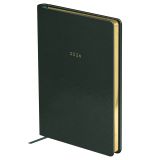 Ежедневник датированный 2026г., А5, 176л., твердый переплет, кожзам, BG "Windsor. Green", тёмно-зелёный, фольгированный срез