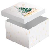 Коробка складная подарочная MESHU "New Year", (28*28*28см), отд фольгой