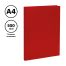Папка с боковым зажимом СТАММ А4, 14мм, 500мкм, пластик, красная