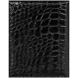 Бумажник водителя OfficeSpace иск. кожа, черный, крокодил