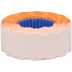 Этикет-лента OfficeSpace, 22*12мм, волна, оранжевая, 800 этикеток