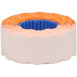 Этикет-лента OfficeSpace, 22*12мм, волна, оранжевая, 800 этикеток