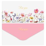 Конверт для денег MESHU "For you", 85*164мм, soft-touch, фольга